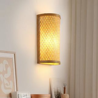 423 - Lampada da Parete in Bambù Schindora