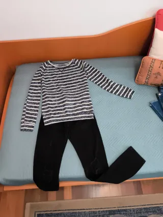 Conjunto Rayas Blanco y Negro
