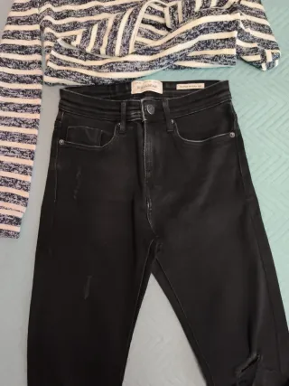 Conjunto Rayas Blanco y Negro