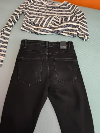 Conjunto Rayas Blanco y Negro