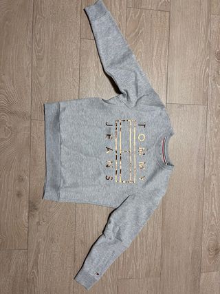 Sudadera Tommy Hilfiger Gris Logo