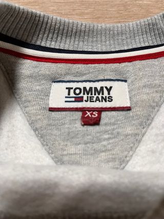Sudadera Tommy Hilfiger Gris Logo