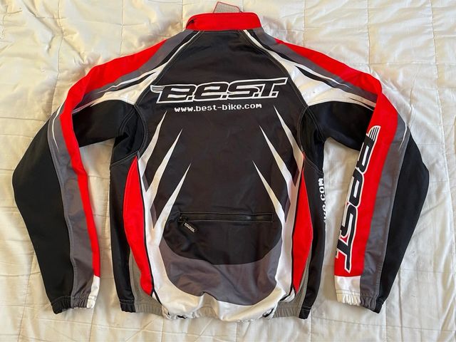 Chaqueta BEST Ciclismo Negra Roja Talla S NUEVO