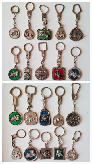 Lote 20 Llaveros Coches Antiguos Vintage