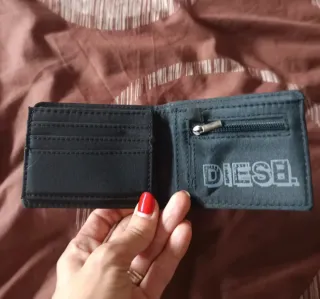 Portafoglio Diesel Nero e Blu