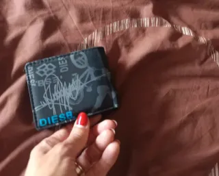 Portafoglio Diesel Nero e Blu