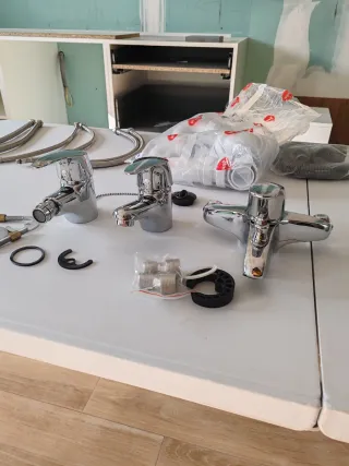 Juego 3 Grifos Baño Cuarto