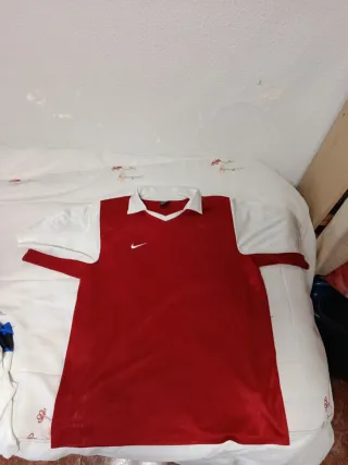 Camiseta Nike Vintage Roja y Blanca Talla XL