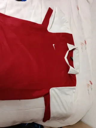 Camiseta Nike Vintage Roja y Blanca Talla XL