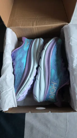 Hoka Clifton Morado/Turquesa