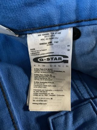 Pantalón vaquero de hombre de G-Star Raw (W31/L32)