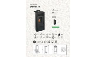 Estufa de pellets Galatea 10Kw BAR1022