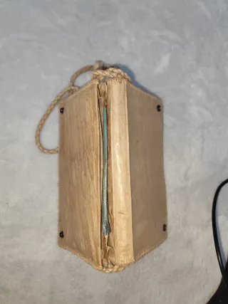 Bolso artesanal piel serpiente