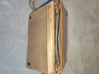 Bolso artesanal piel serpiente