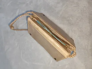 Bolso artesanal piel serpiente