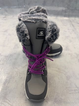 Stivaletti da neve Hobibear Tg 37 grigio/viola