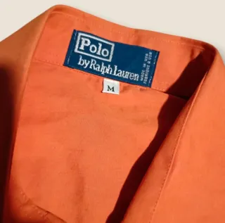 Camicia Polo Ralph Lauren Uomo M Arancione