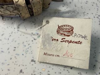 Cintura Azzaro Vera Pelle Pitone cm.100