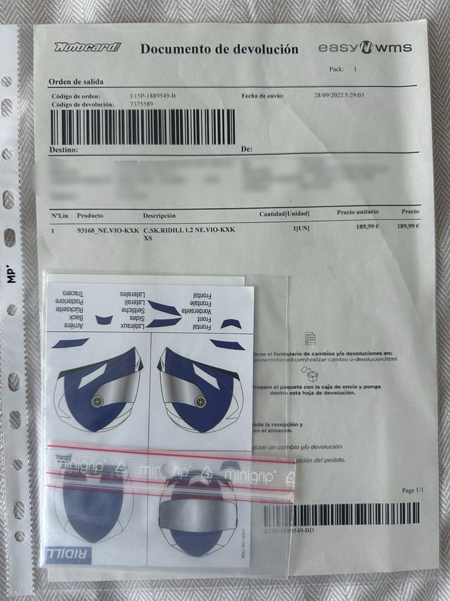 Casco SHARK Ridill Nelum – Talla XS