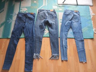 Vaqueros mujer T34 desgastados