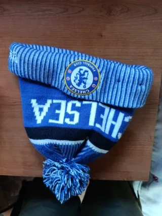 Gorro lana Chelsea New Era azul y blanco