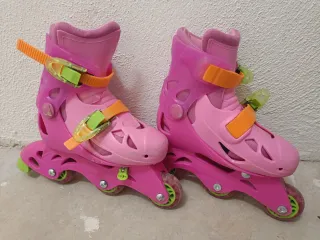 Patines en línea infantiles rosas