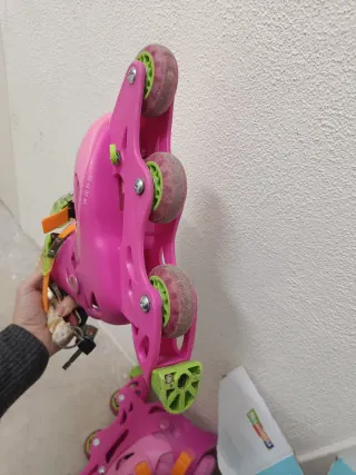 Patines en línea infantiles rosas