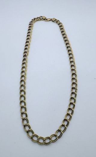 Cadena Doble Cubana Oro 18K