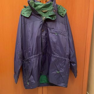 Chaqueta K-Way Vintage Morado y Verde