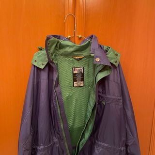 Chaqueta K-Way Vintage Morado y Verde