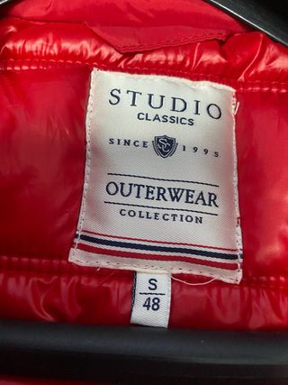 Chaleco Studio Classic Rojo talla 48