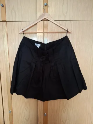Falda midi negra Mango Talla Xl