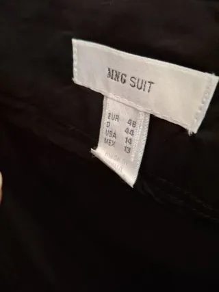 Falda midi negra Mango Talla Xl