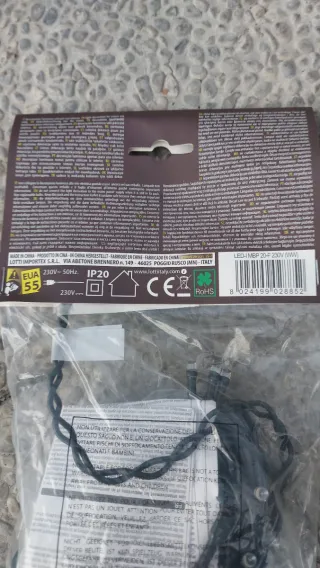 2 Catene 20 LED Luce Calda Presepe