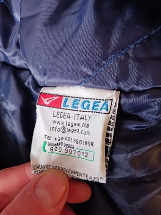 Giaccone sportivo Legea blu