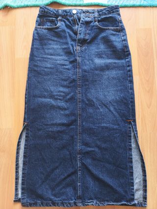Falda vaquera larga mujer T34
