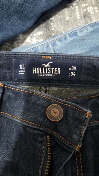 4 Jeans mujer Hollister Talla 11R Azul