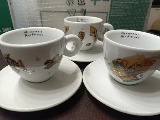 Set 3 Tazze cappuccino Illy Max Petrone