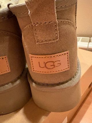 Botas UGG Beige/Marrón Plataforma