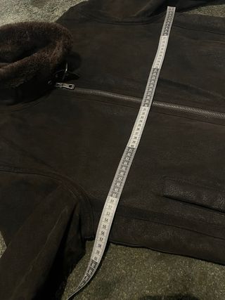 Chaqueta Piel Aviador Marrón Talla L