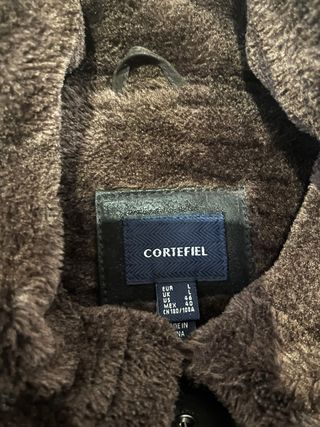 Chaqueta Piel Aviador Marrón Talla L