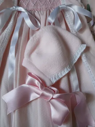 Faldón y capota bebé primer mes