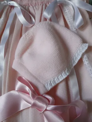 Faldón y capota bebé primer mes