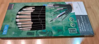 Set 15 Pinceles Punta Redonda Nuevos