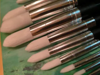 Set 15 Pinceles Punta Redonda Nuevos