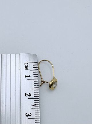 Pendientes Oro 18K Chaton Circonita