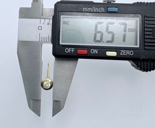 Pendientes Oro 18K Chaton Circonita