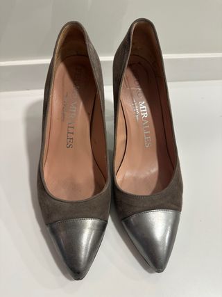 Zapatos Pedro Miralles ante gris/plata T40