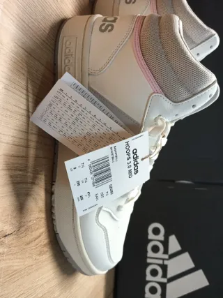 Zapatillas Adidas Hoops 3.0 Mid Blancas Rosas