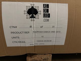 Panel de luz LED rectangular